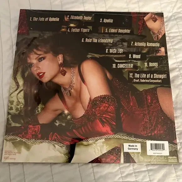 Taylor Swift Life of a Showgirl Vinyl Tiny Bubbles Champagne Pearlescent Sealed